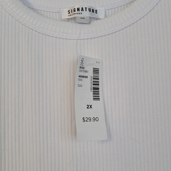 Reitmans White Tank 2X - Picture 4 of 5